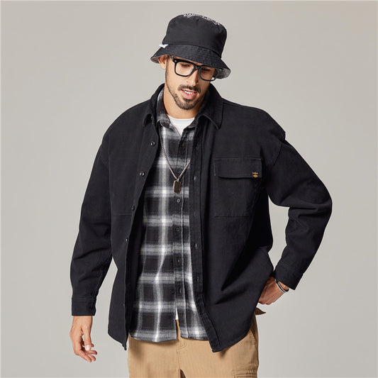 Vintage Casual Heren Overhemd